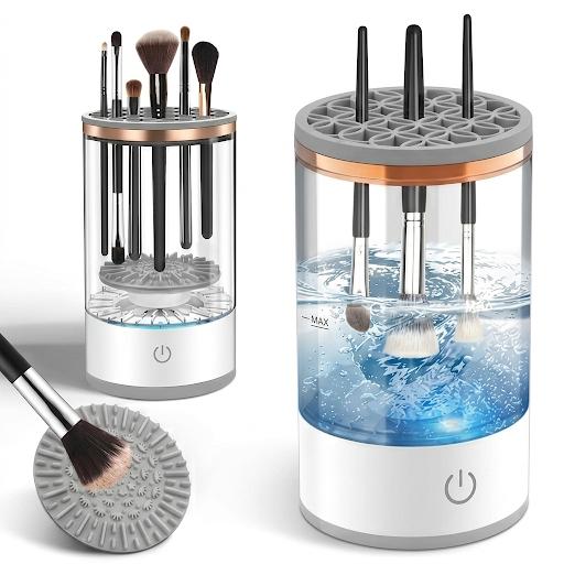 Automatic electric makeup brush cleaner